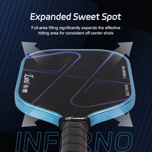 Load image into Gallery viewer, NEW! Luzz Pro 4 Blue Blaze Inferno Pickleball Paddle - Plus Free Cover!