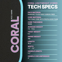 Load image into Gallery viewer, Six Zero Coral 16mm Hybrid LIGHTWEIGHT | Blue | Plus Free Cover & Grip!