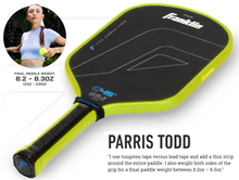 Load image into Gallery viewer, NEW! Franklin C45° Carbon Fiber Paddle - 14mm - Blue - with Free Weights!