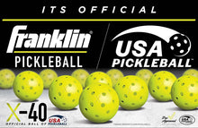 Load image into Gallery viewer, Franklin X40 (100 balls) Outdoor Pickleball Balls | Official tournament ball of PAA & USAPA