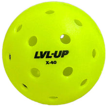 Load image into Gallery viewer, In stock! LVL-UP X-40 Outdoor Pickleball - Optic Yellow (24 balls)