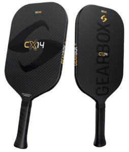 SALE! 1 left! Gearbox CX14E 14mm elongated solid carbon pickleball paddle - no honeycomb!