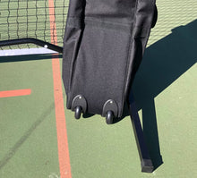 Load image into Gallery viewer, In Stock! Dinkum® Pickleball Net. Carry bag with wheels. High tension - never sags. Only 2 clips.