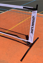 Load image into Gallery viewer, In Stock! Dinkum® Pickleball Net. Carry bag with wheels. High tension - never sags. Only 2 clips.