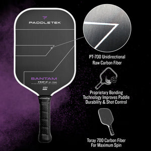 NEW! Paddletek Bantam TKO-C 12.7 | Plus free cover!