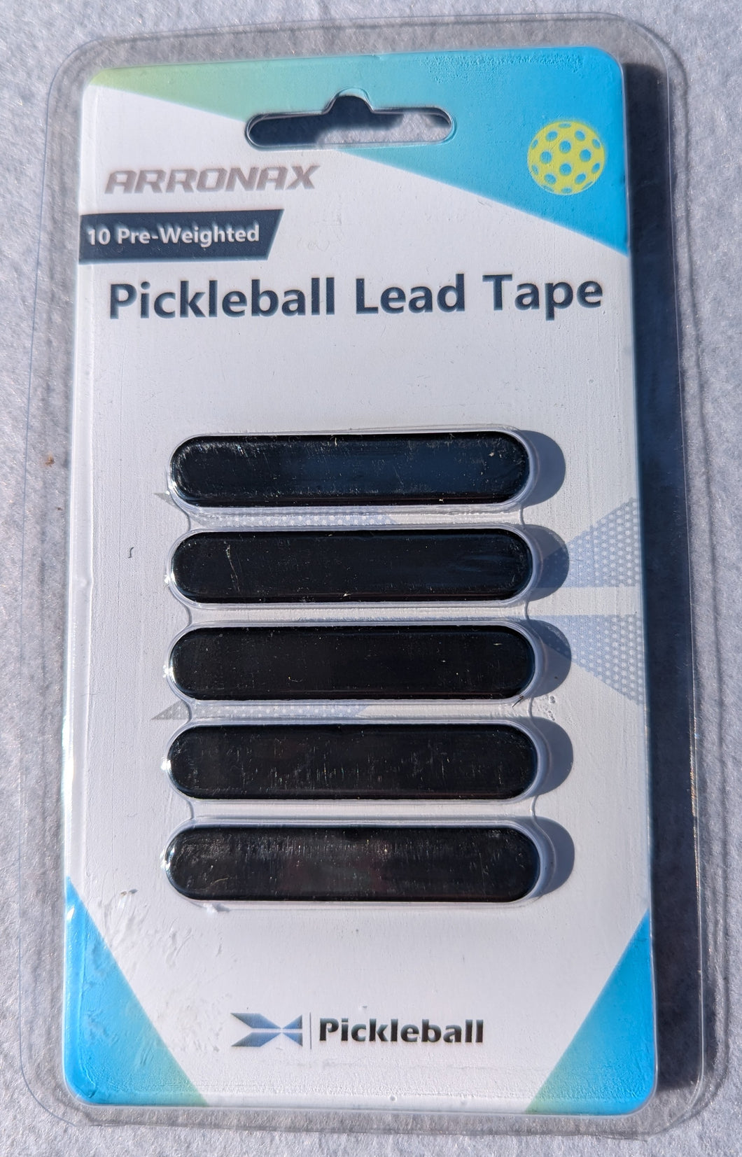 Pickleball Lead Tape 3g Tabs - Pack of 10 - Self-Adhesive