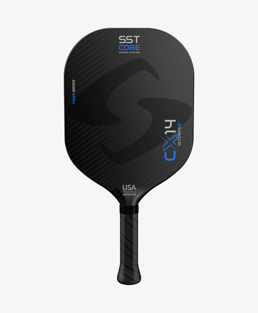 CLEARANCE! Gearbox CX14H Ultimate Power 8.5 oz 14mm thick core - rimless solid carbon pickleball paddle