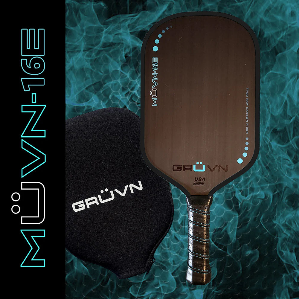 Gruvn Muvn-16E - Mid-weight and Good All-rounder Paddle - Raw Carbon Fiber