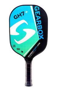 Gearbox GH7+ pickleball paddle - blue green