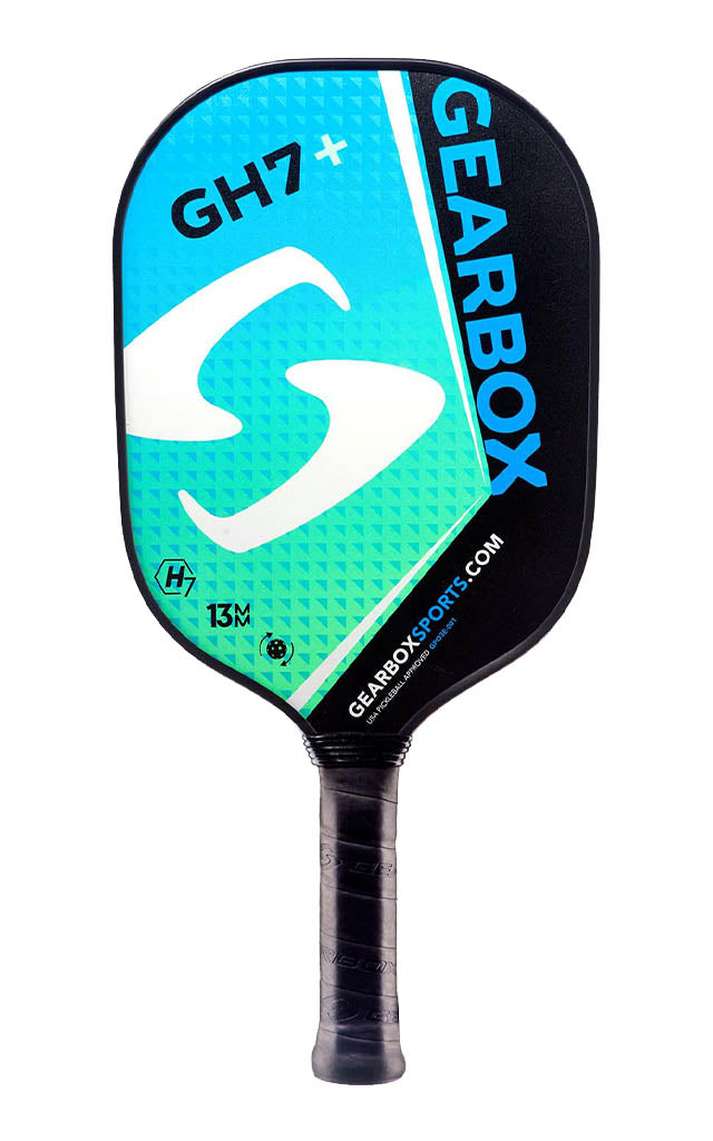 Gearbox GH7+ pickleball paddle - blue green