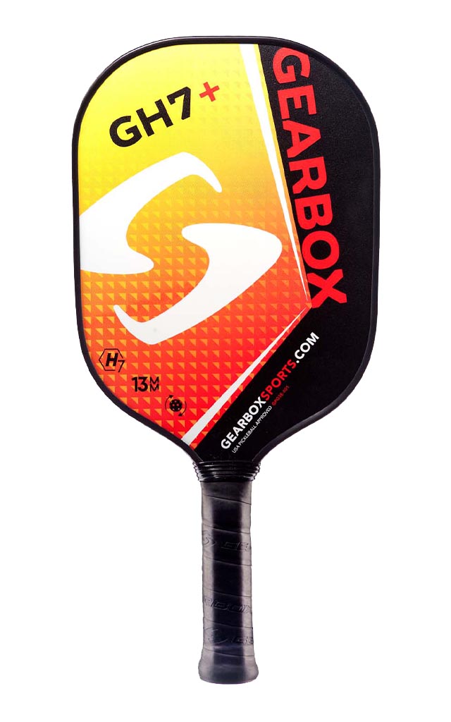 Gearbox GH7+ pickleball paddle - fiery red