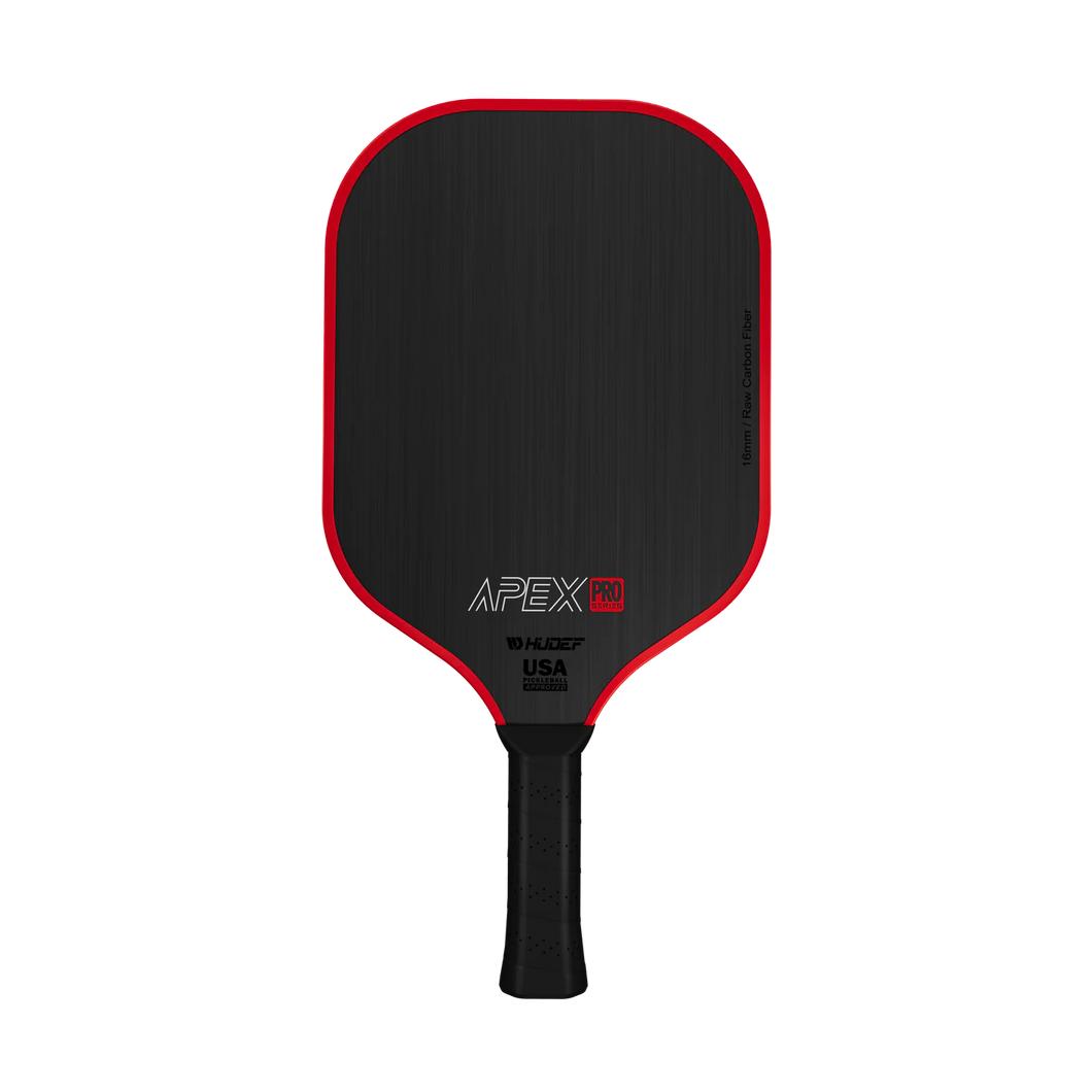 Hudef Apex Pro 16mm or 14mm pickleball paddle | short handle | wide sweet spot | Gen 1 for highest control and power on demand