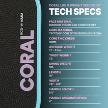 Load image into Gallery viewer, Six Zero Coral 16mm WIDEBODY Lightweight | Blue | Plus Free Cover &amp; Grip!
