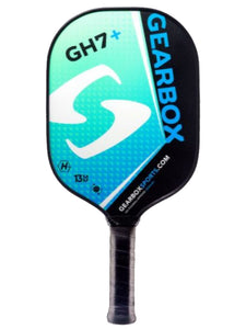 Gearbox GH7+ pickleball paddle - aqua blue